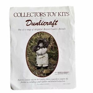 HENRIETTA HEDGEHOG BABY HARRIET Dunlicraft Collectors Toy Kit British pattern